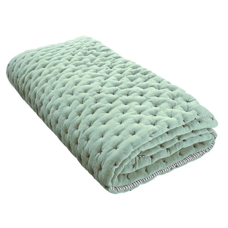 Quilted Throw Blanket, Green