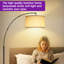 160cm Black Arched Floor Lamp
