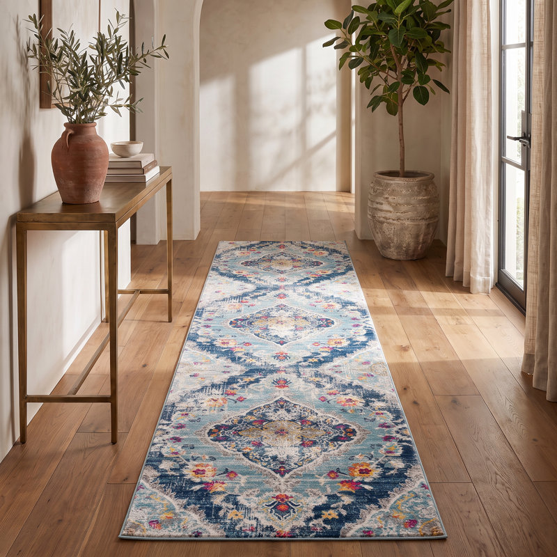 Kymiere Abstract Indoor Rug, Runner 2'3" x 8'