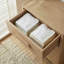 Commode 3 tiroirs avec pieds arrondis en bois Lumo