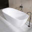 Baignoire de trempage autoportante en acrylique avec drain central 65 po x 30 po-93280712