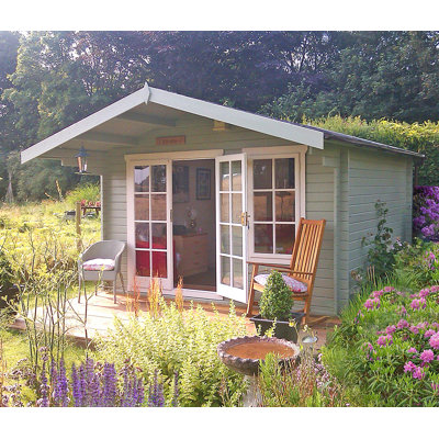 Glenmore 12 x 12 Ft. Tongue and Groove Log Cabin