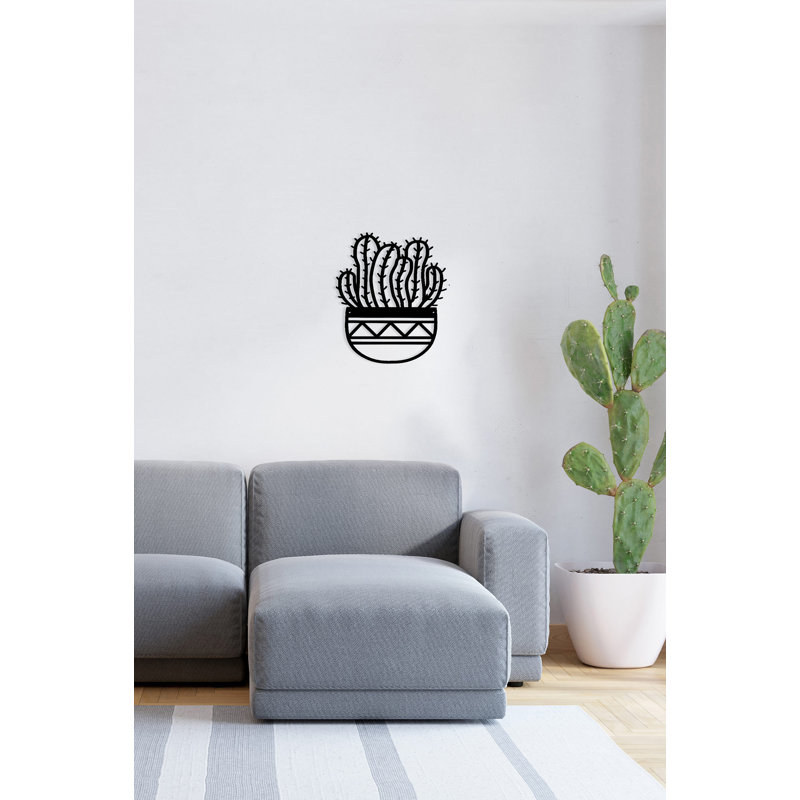 Stylish Decorative Metal Wall Accessory, Black, 7.9 x 9.8 inches | 100% Metal Construction, Thickness: 0.08 inches | Perfect for Home Decor, Office Spaces & Unique Wall Art - Durable & Eye-Catching Design