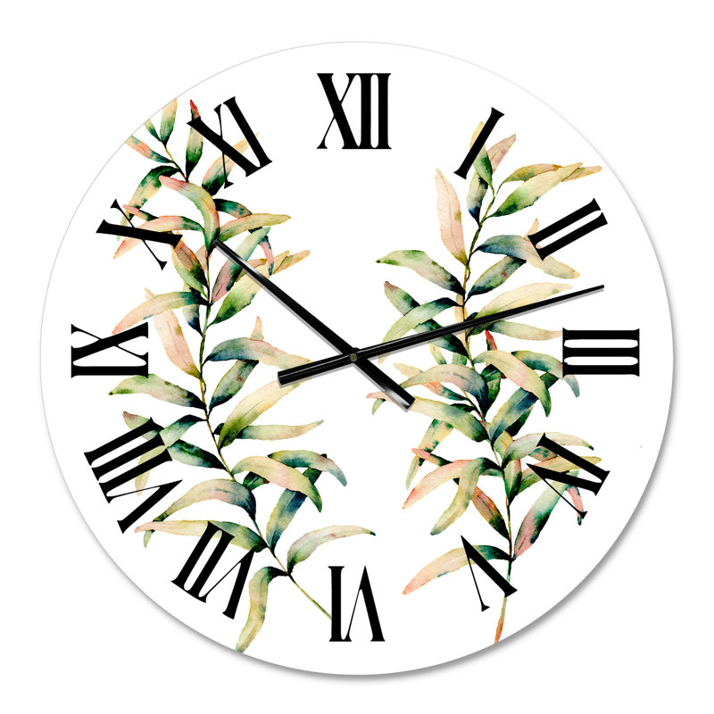 Branches d'automne - Horloge murale traditionnelle, Petit