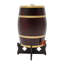 Baril de vin en bois de pin 15L / 3,96 gallons avec base et robinet, baril de vin de table rétro pour bar à domicile et réception-132063267