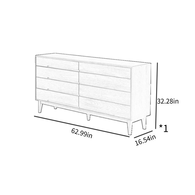 Log Bedroom Accent Cabinet