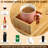 Bamboo Couch Arm Tray,Sofa Armrest Tray With Detachable Couch Cup Holder Tray, 2 In 1 Design Foldable Anti Falling Bamboo Couch Tray And Sofa Cup Holder For Cups Snacks Remote Cellphone