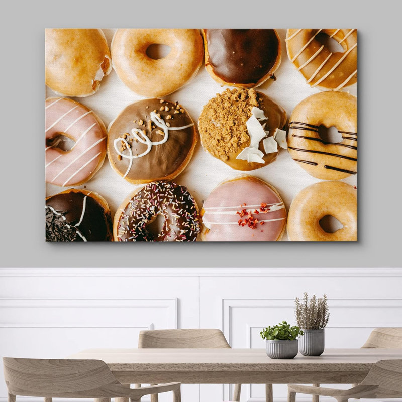 Chocolat, fraise, érable, douzaine de beignets, nourriture et cuisine, photographie de cuisine, décoration murale rustique