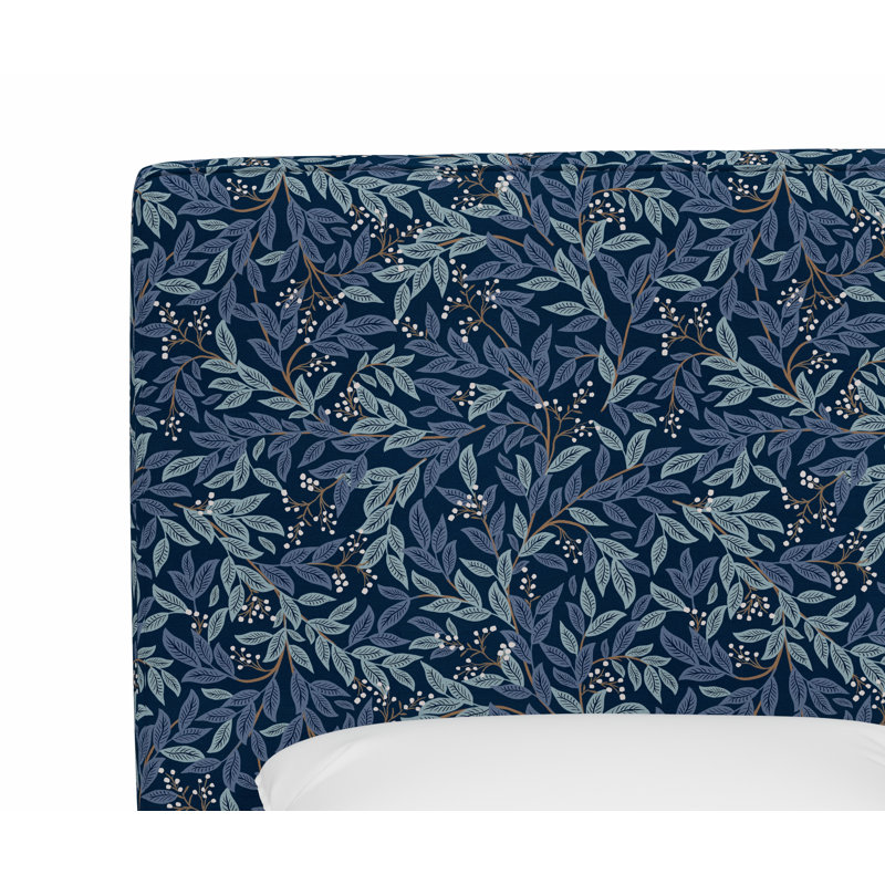 Elly Headboard, King, Rpc Willowberry Navy Linen