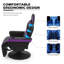 Polyurethane Video Gaming Chair, Adjustable Recliner with Footrest, Lumbar Support and Headrest-103432835
