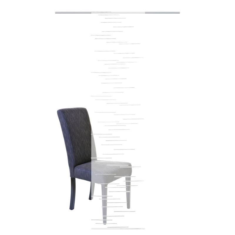 Kathryn Track Insert Sheer Sliding Panel, Wool white