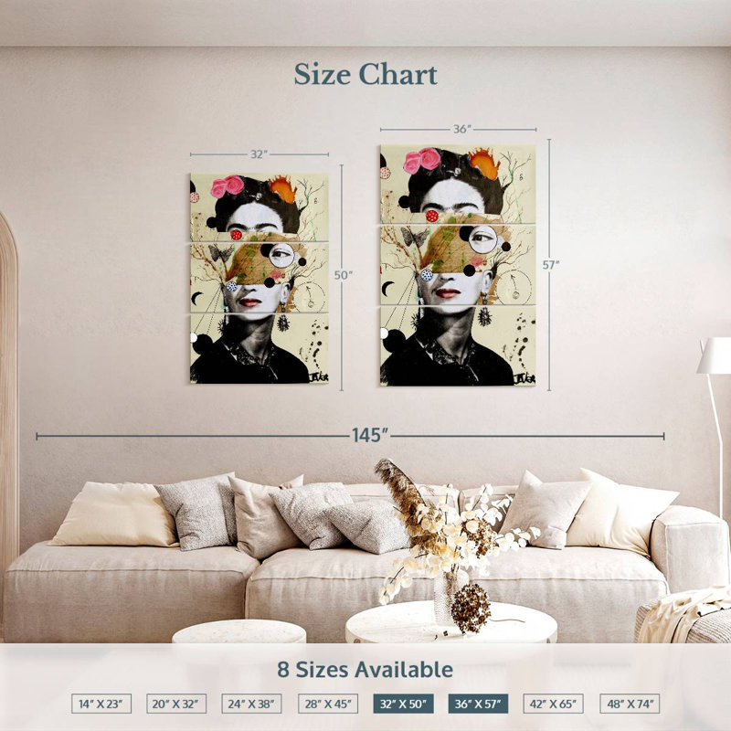 Keiraleigh Deconstructed Frida, 50" H x 32" W
