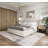 Modern Platform Bed with Tall Upholstered Headboard, Low Profile Platform Bed-1745448385-1781188224