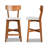 Upholstered Counter Stool with Solid Wood Frame-1832219544