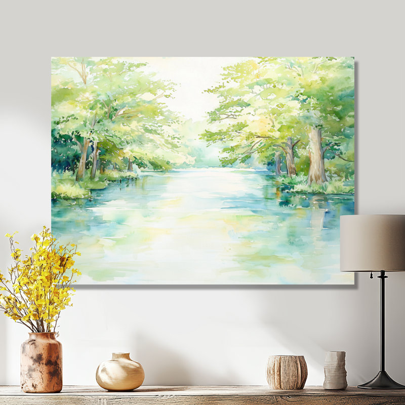Décoration murale rivière «Guadalupe River In Texas II» - Texas, H 12 po x l 20 po, Toile tendue, Ne s’applique pas