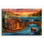 Red Barrel Studio «33_River_Cabin» par Chris Dobrowolski, art mural en verre acrylique