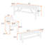 7-Piece Outdoor Dining Set with Cushions, Ergonomic Chairs, Bench and Adjustable Feet