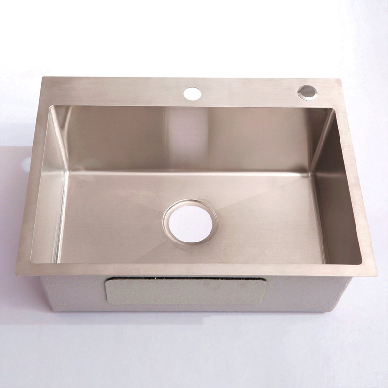24In Stainless Steel Washing Sink W/ Faucet Hoses And Drain Head Only(Update)