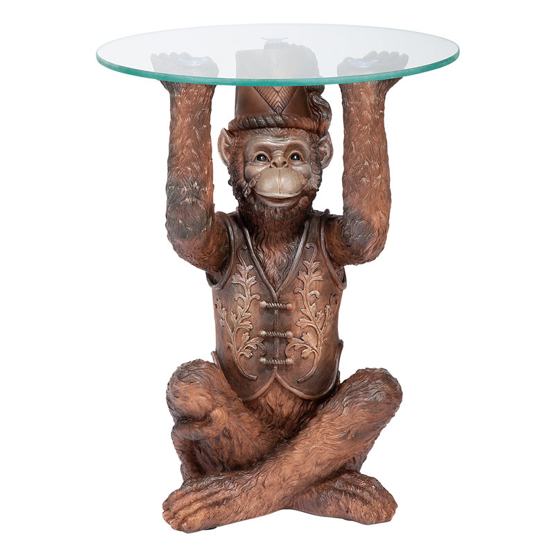 Moroccan Monkey Business Figurine End Table