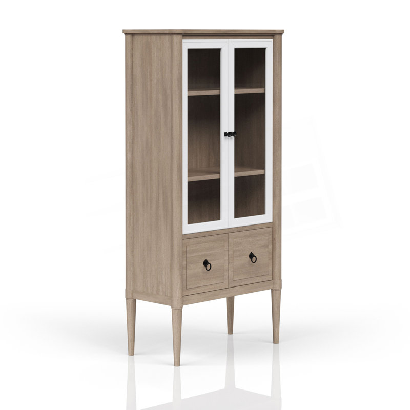 Vitrine d'exposition avec portes en verre, armoire d'appoint