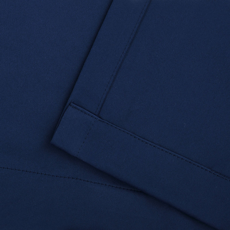 Panneau de rideau obscurcissant moderne unie Bertrand, L 26 po x L 63 po, Bleu marine