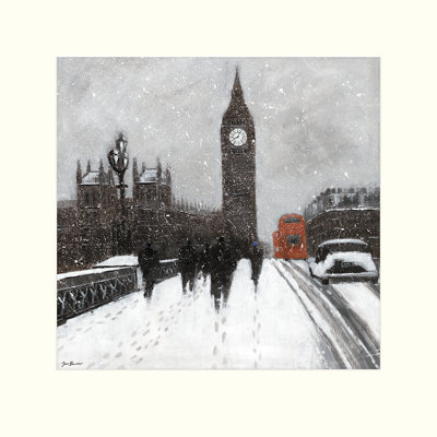 Snow Men, Westminster Bridge 1 Piece Painting