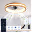 Ventilateur de plafond encastré 6 lumières Modern Farmhouse