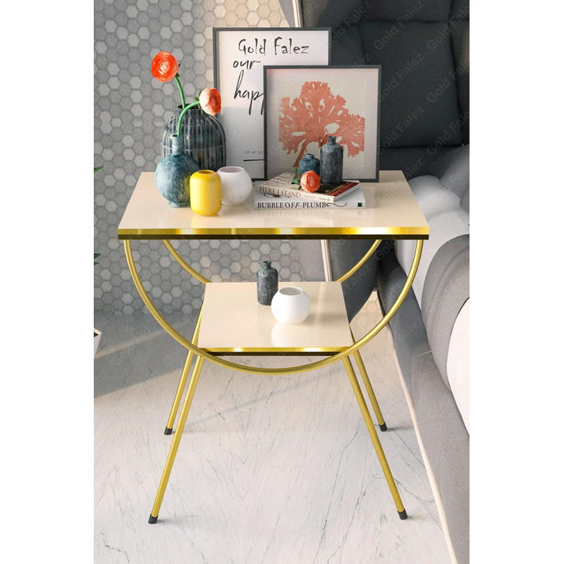 Aveline 18cm Console Table, Cream White