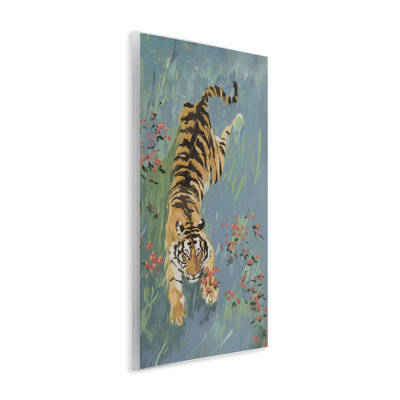 Tiger Burning Bright Wall Plaque, design by Amanda Tsoukanelis