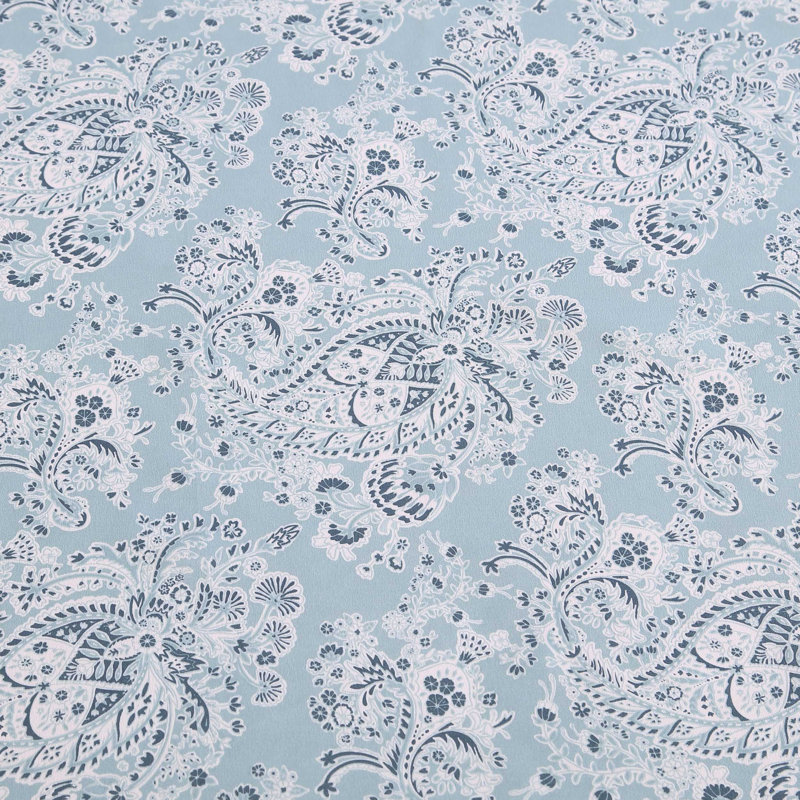 Prairieland Paisley Blue Twin Microfiber Sheet Set