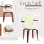 Ensemble de chaises pivotantes Mid-Century modernes en bois cintré (ensemble de 2)-387373268
