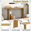 Console moderne avec structure de forme géométrique et grain de bois-362454758
