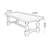 Walnut Rectangular Solid Wood Dining Table-12507679