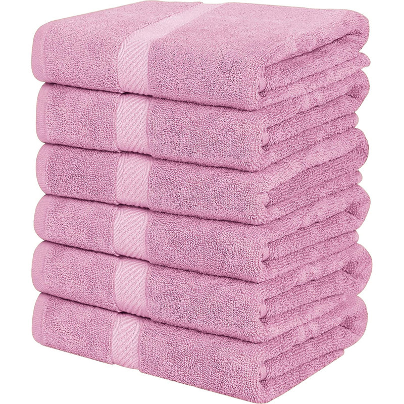 Cassada Cotton Bath Towel, Pink