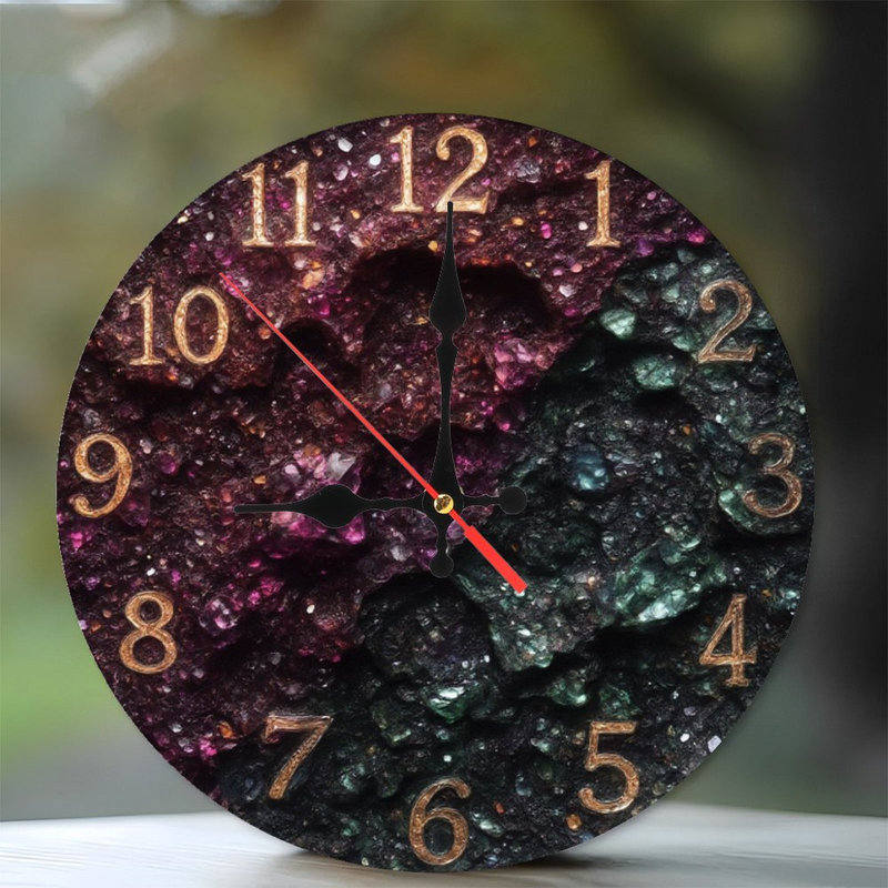 Horloge en cristal Geode