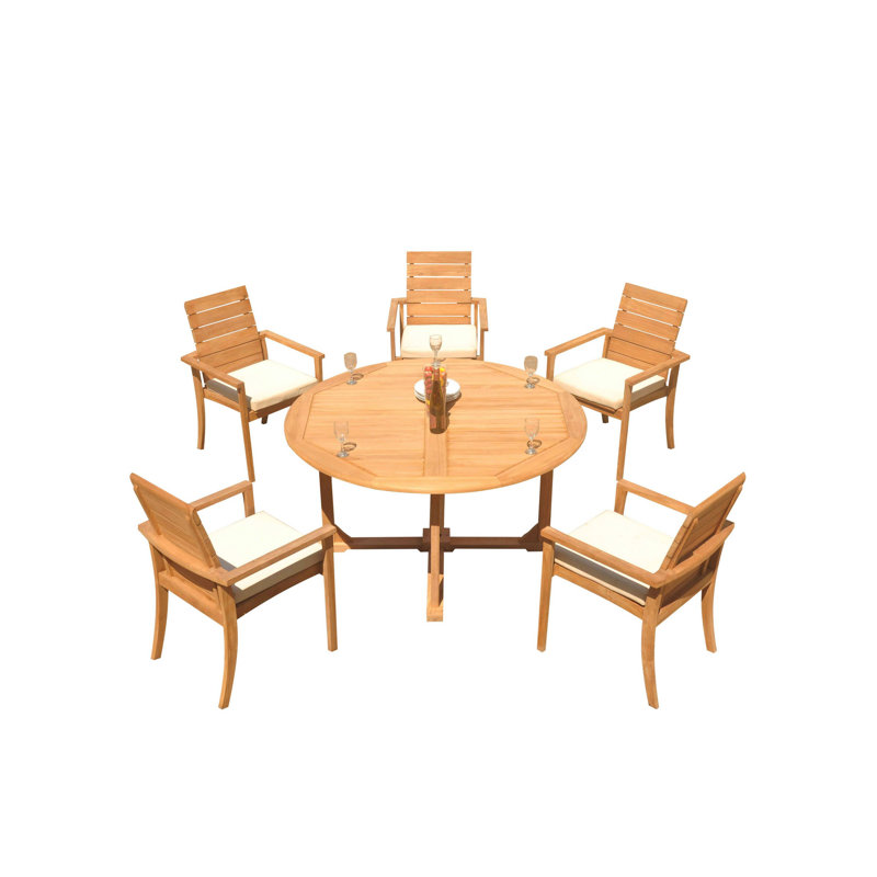 Algrave Outdoor 6 - Piece Teak Dining Set