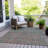 Machine Washable Indoor/Outdoor Xhevrie Teal Rug-2086625628