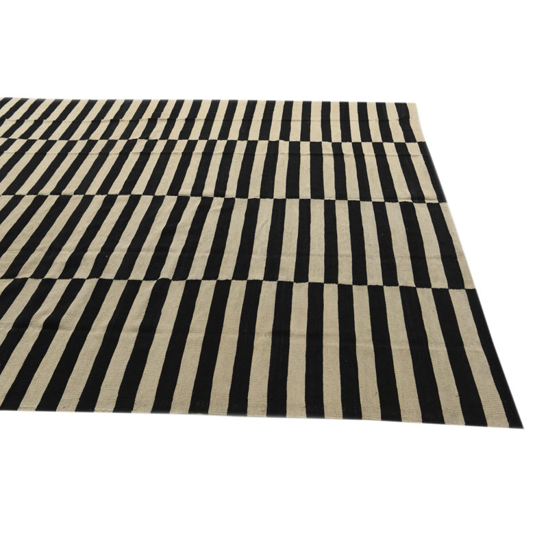 Tapis noir et blanc Orta