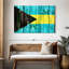 Drapeau Borges en bois des Bahamas-107923589