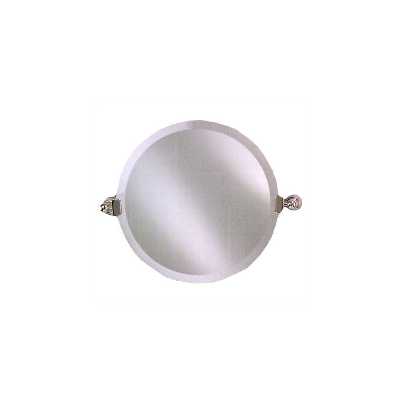 Hythe Metal Wall Mirror, 24", Polished Chrome