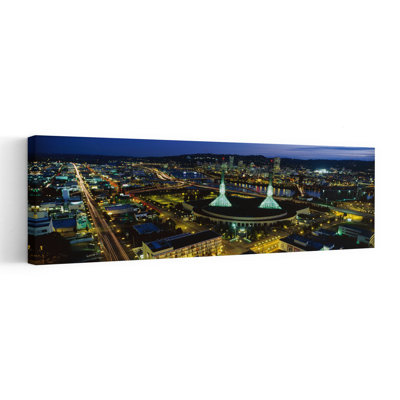 Portland, ville moderne abstraite, architecture contemporaine, art mural
