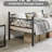 Twin Size Metal Daybed Sofa Bed Frame, Heavy Duty Metal Slats, Day Bed for Living Room, Bedroom, Black-208434358