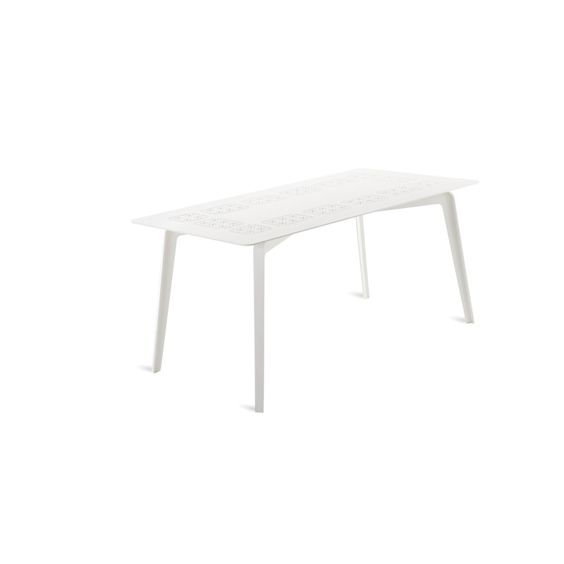 Tline Outdoor Dining Table, White