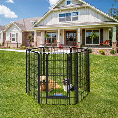 Enclos d'extérieur pour chien en métal