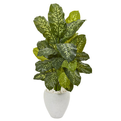Plante dieffenbachia artificielle en pot de fleurs