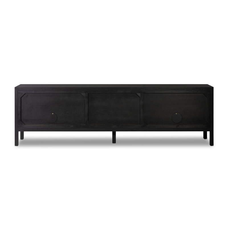 Laker Media Console Table, Black