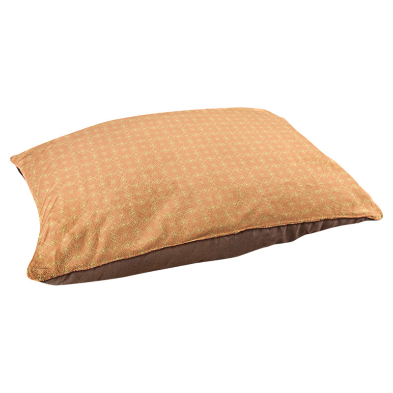 Coussin pour chien/classique à chariot Campion, Grand (l 50 po x P 40 po x H 17 po), Orange / Jaune