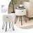Round Pleated Velvet Ottoman with Storage-1534620955-1534620945