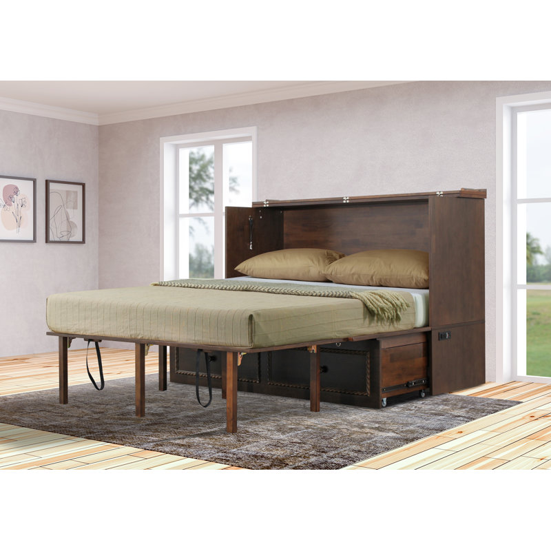 Huldah Murphy Storage Bed, Dark Walnut