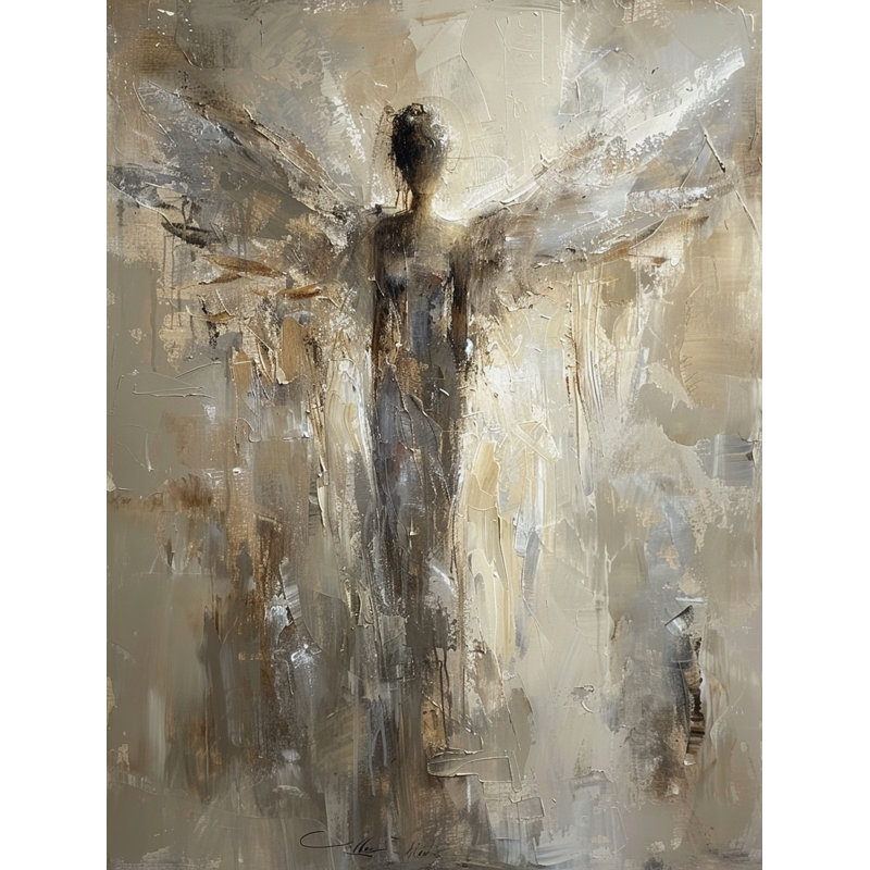 Art mural sur toile tendue Shining Mercy, L 36 po x H 48 po x P 1,5 po